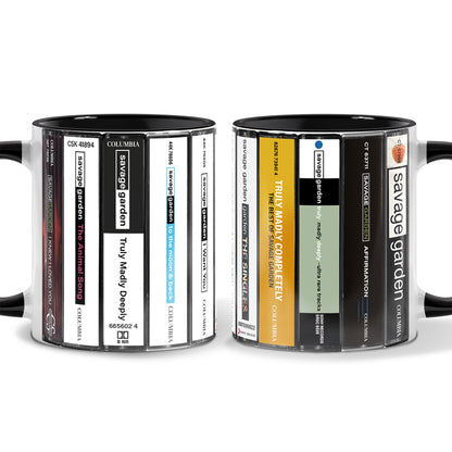 Savage Garden Albums Cassette Collection Retro Accent Mug