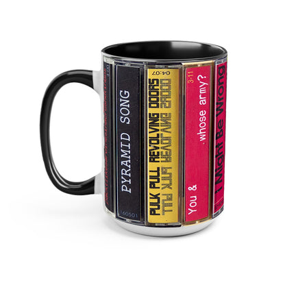 Radiohead Amnesiac Album Cassette Retro Accent Mug