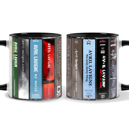 Avril Lavigne Albums Cassette Collection Retro Accent Mug
