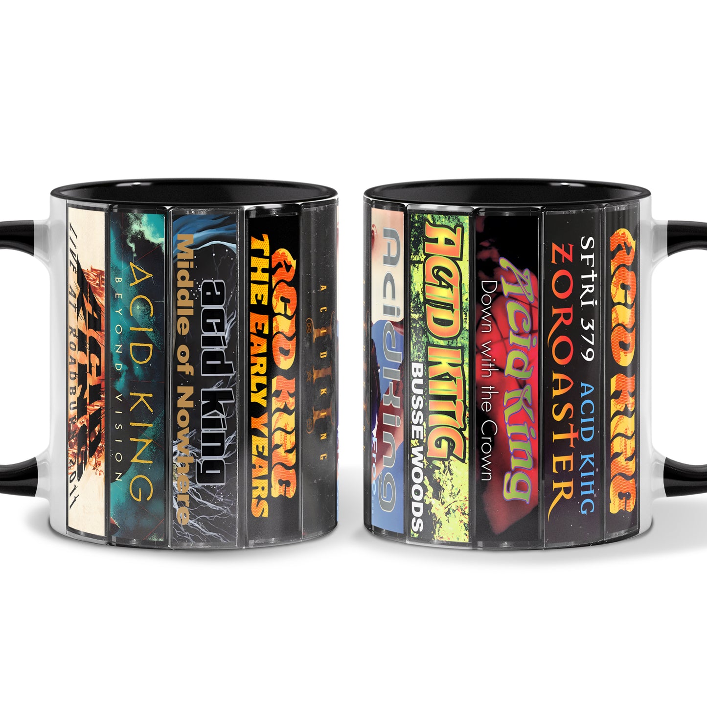 Acid King Albums Cassette Collection Retro Accent Mug