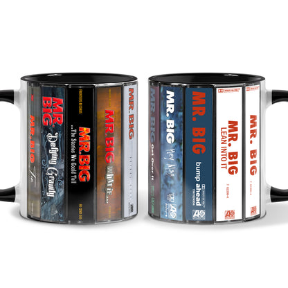 Mr. Big Albums Cassette Collection Retro Accent Mug