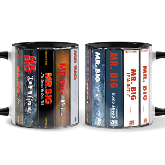 Mr. Big Albums Cassette Collection Retro Accent Mug