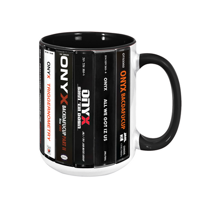 Onyx Albums Cassette Collection Retro Accent Edge-to-Edge Printed Mug