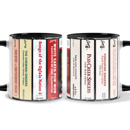 Indigenous Albums Cassette Collection Retro Accent Mug