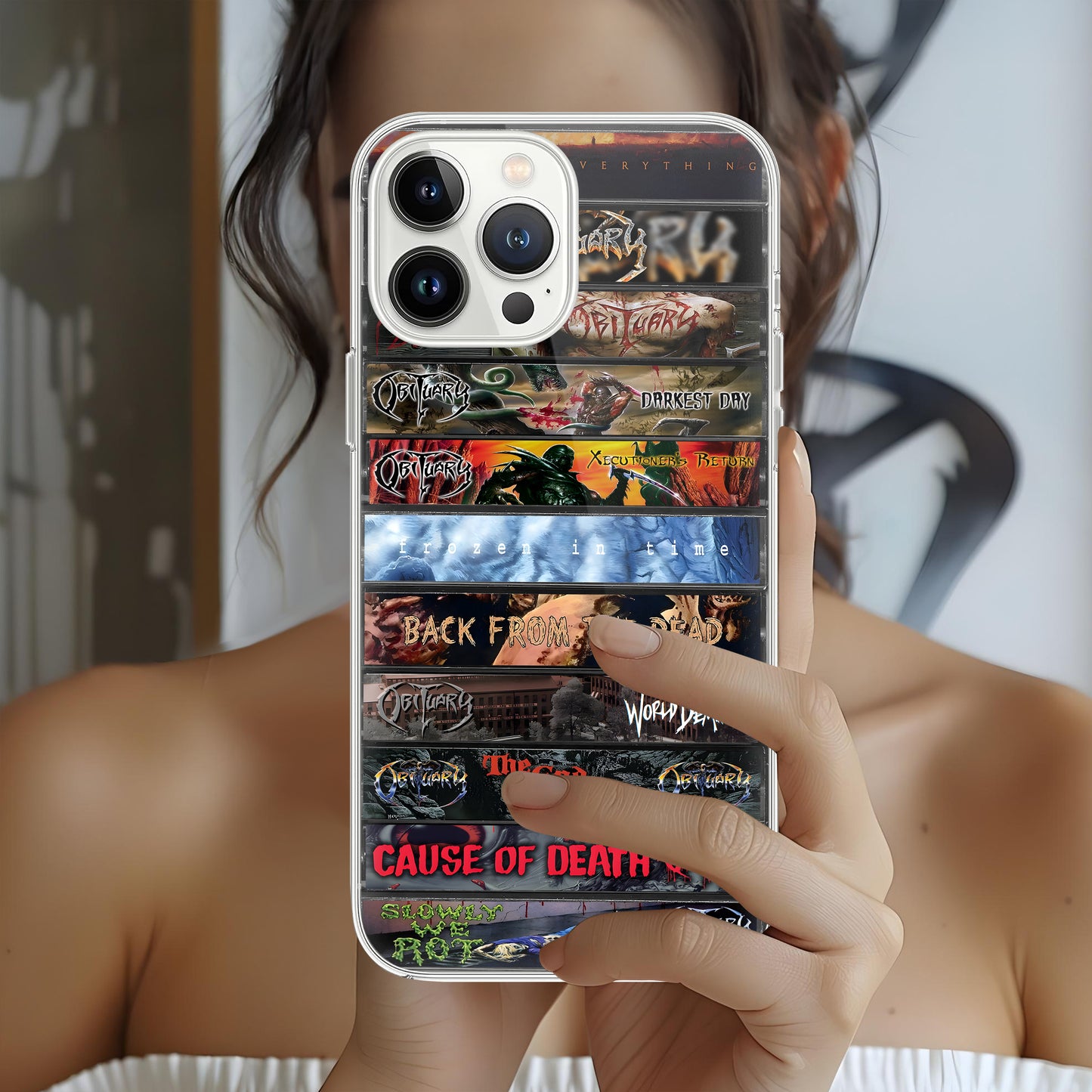 Obituary Albums Cassette Collection Retro Phone Case