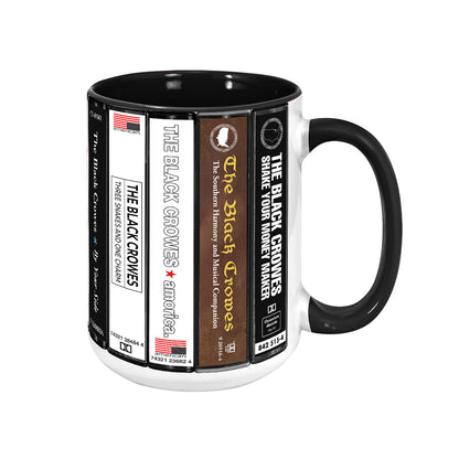 The Black Crowes Albums Cassette Collection Retro Accent Mug