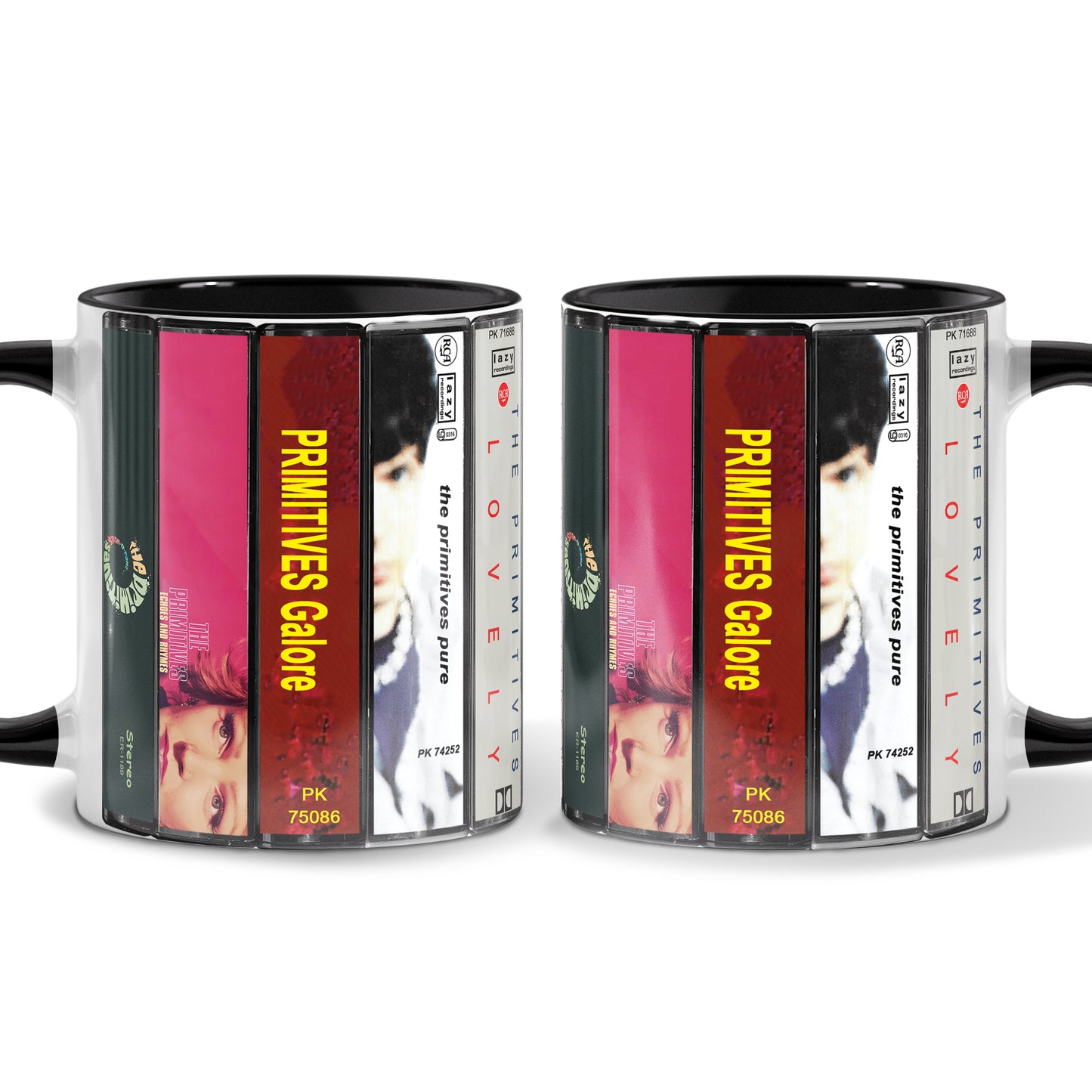 The Primitives Albums Cassette Collection Retro Accent Mug