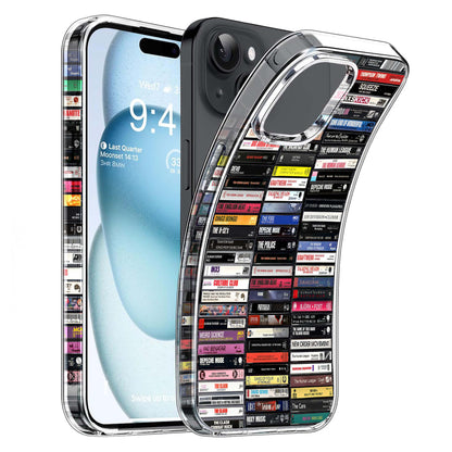 Classic New Wave & Electronic Albums Cassette Collection Retro Phone Case