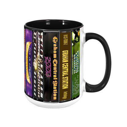 Graham Central Station Albums Cassette Collection Retro Accent Mug