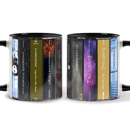 Evanescence Albums Cassette Collection Retro Accent Edge-to-Edge Printed Mug