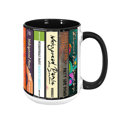 Widespread Panic Albums Cassette Collection Retro Accent Mug