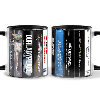 Our Lady Peace Albums Cassette Collection Retro Accent Mug