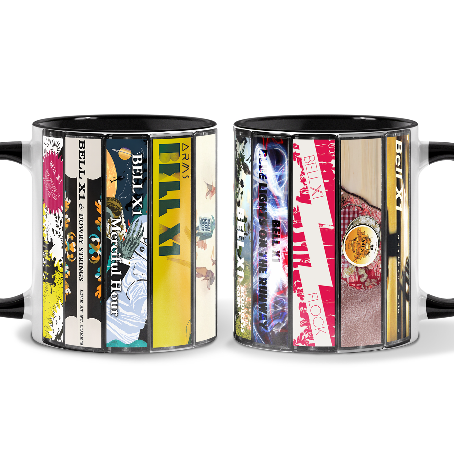 Bell X1 Albums Cassette Collection Retro Accent Mug