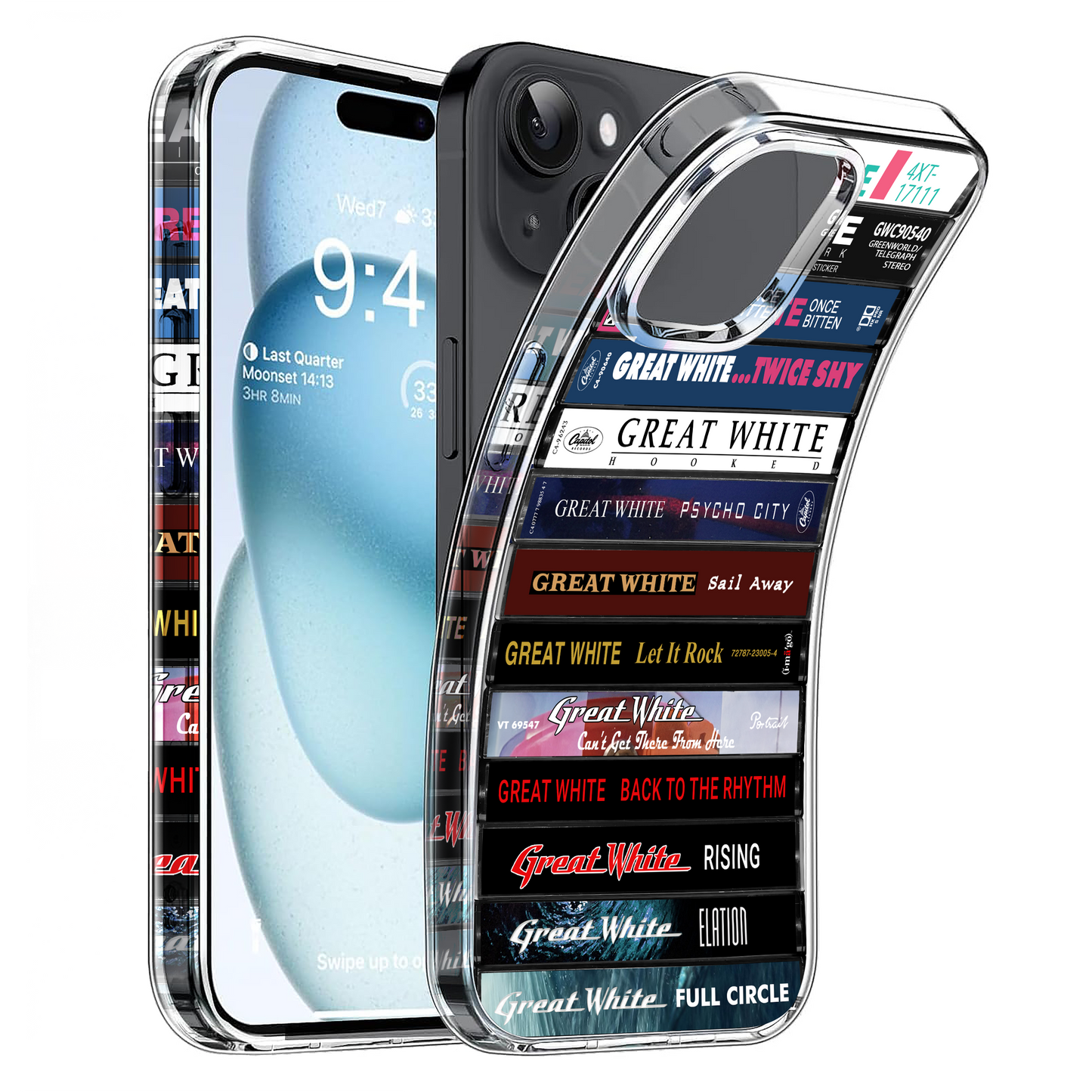 Great White Albums Cassette Collection Retro Phone Case