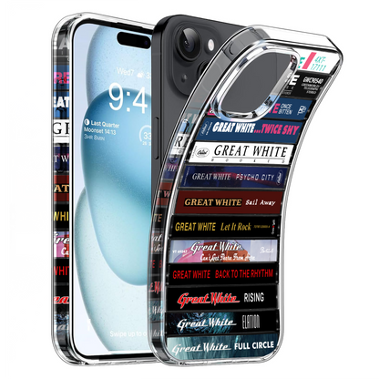 Great White Albums Cassette Collection Retro Phone Case