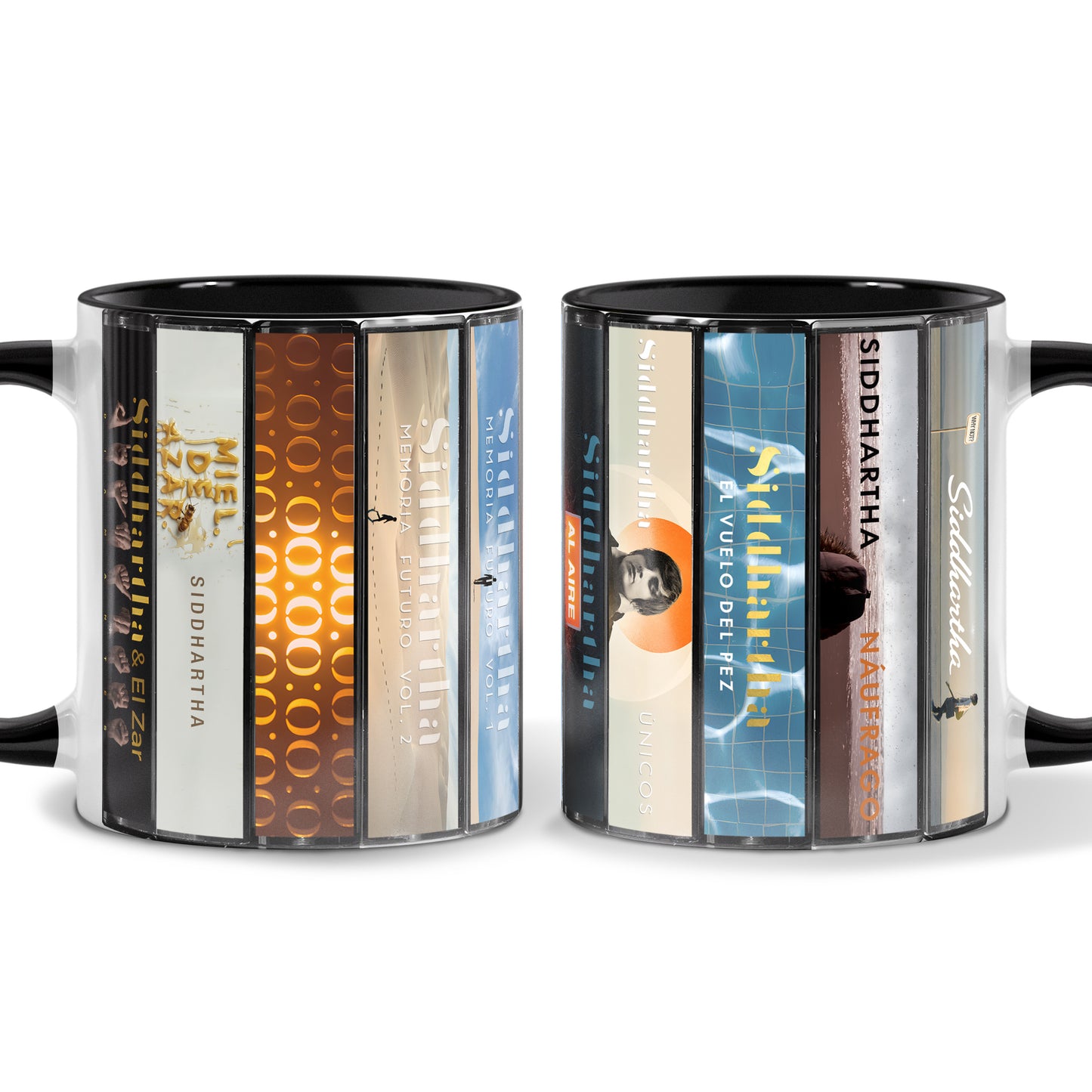 Siddhartha Albums Cassette Collection Retro Accent Mug