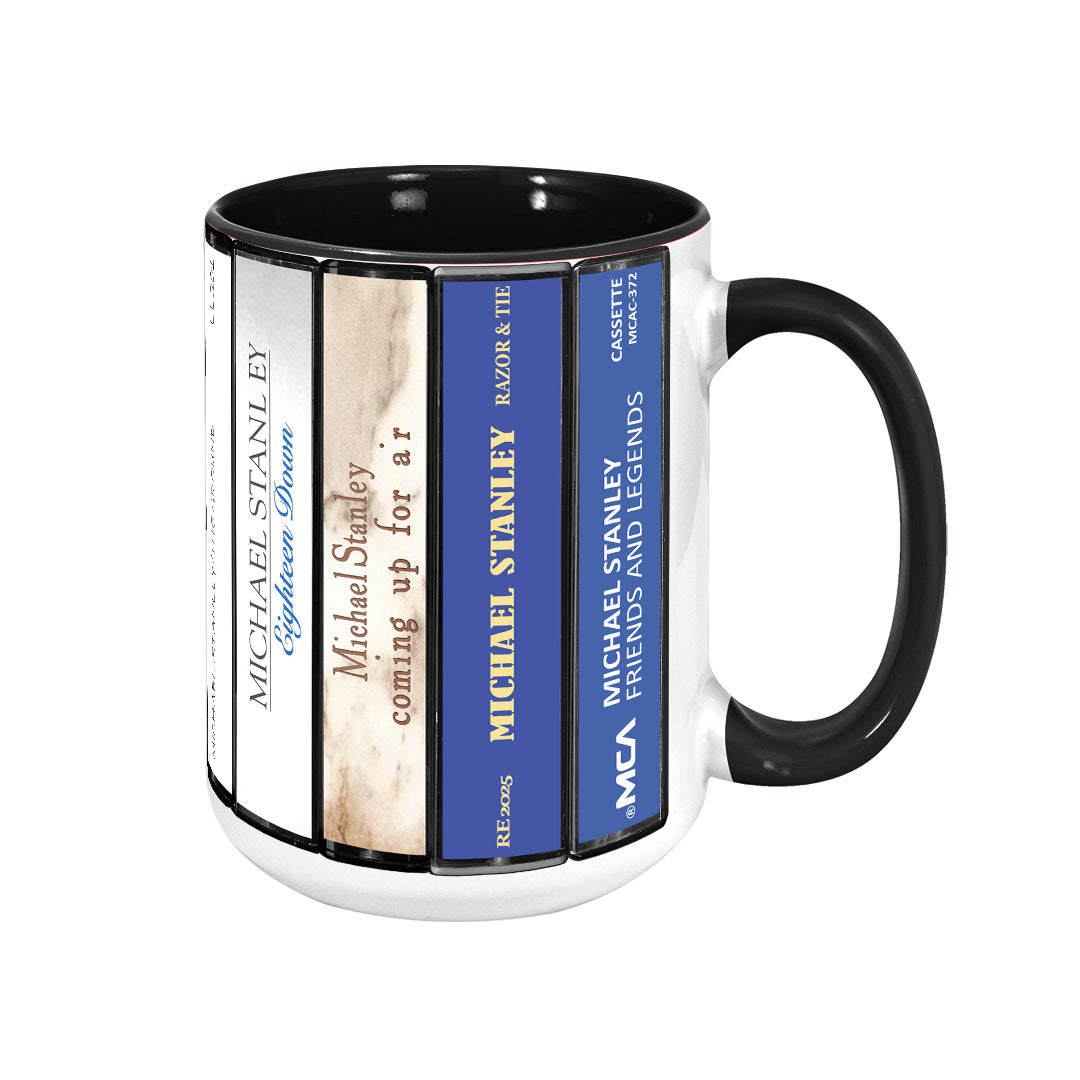 Michael Stanley Albums Cassette Collection Retro Accent Mug