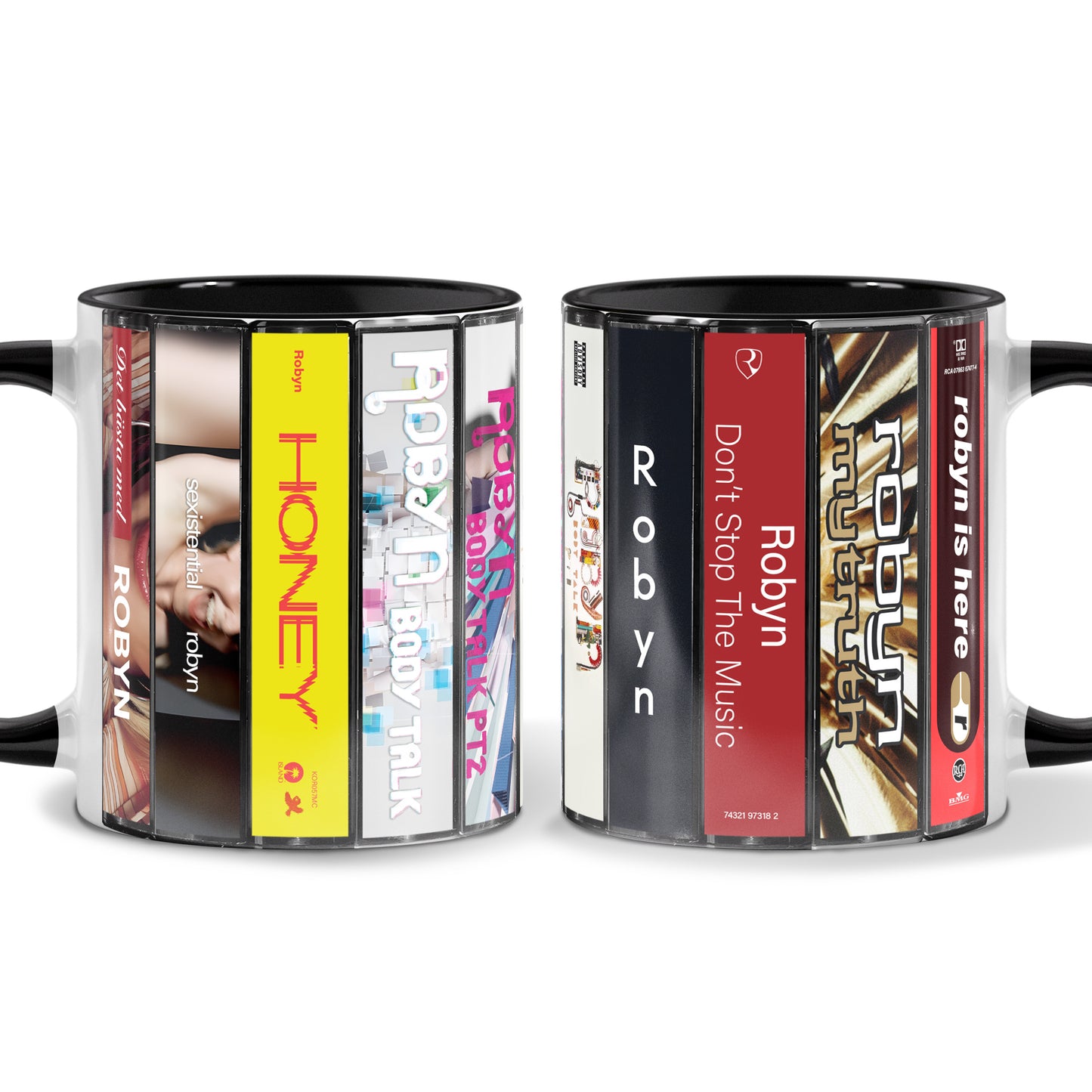 Robyn Albums Cassette Collection Retro Accent Mug
