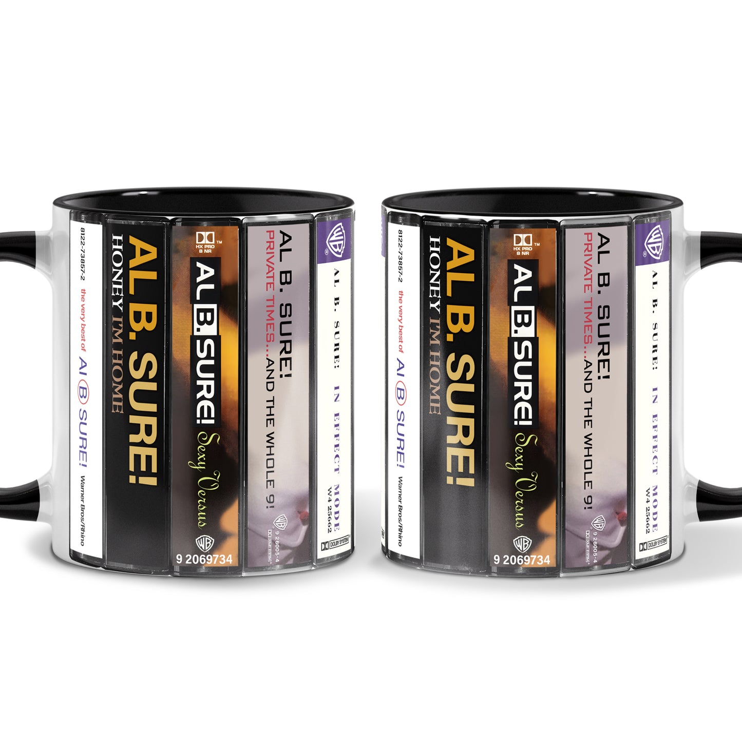 Al B. Sure! Albums Cassette Collection Retro Accent Mug