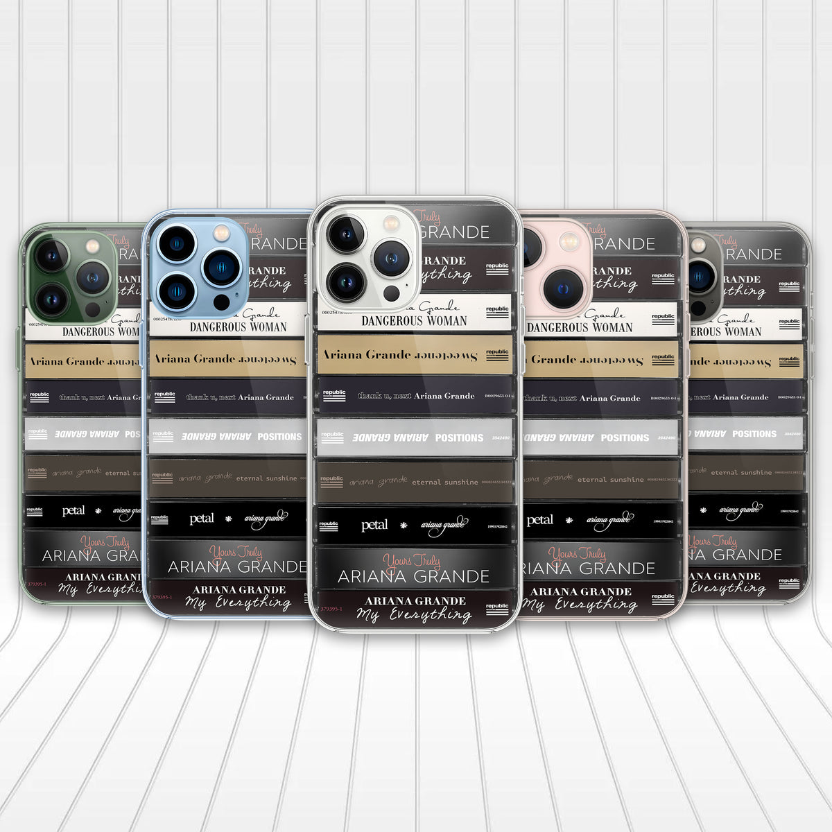 Ariana Grande Albums Cassette Collection Retro Phone Case