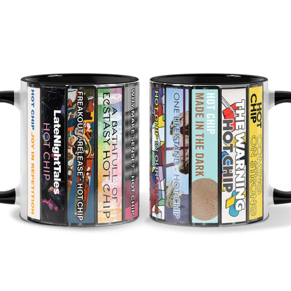 Hot Chip Albums Cassette Collection Retro Accent Mug