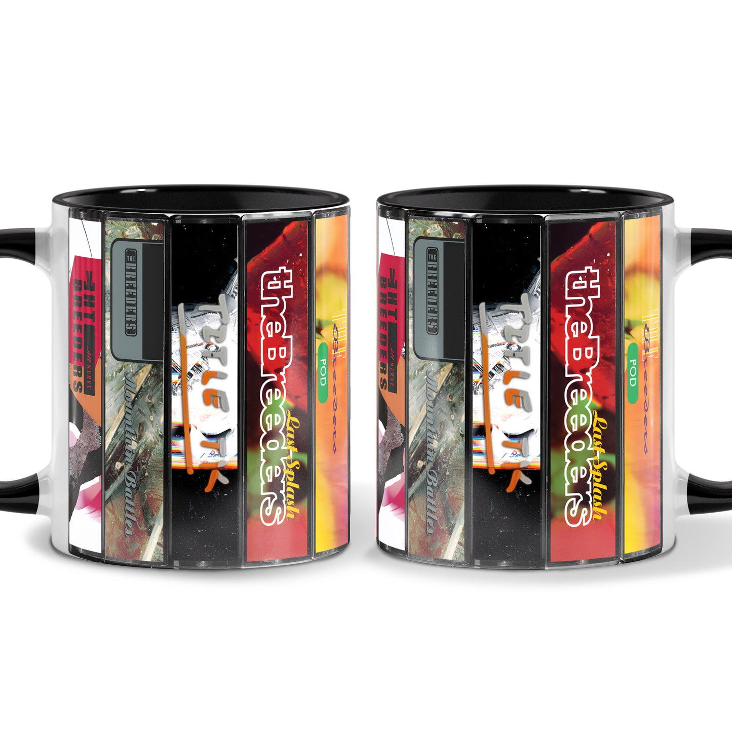 The Breeders Albums Cassette Collection Retro Accent Mug