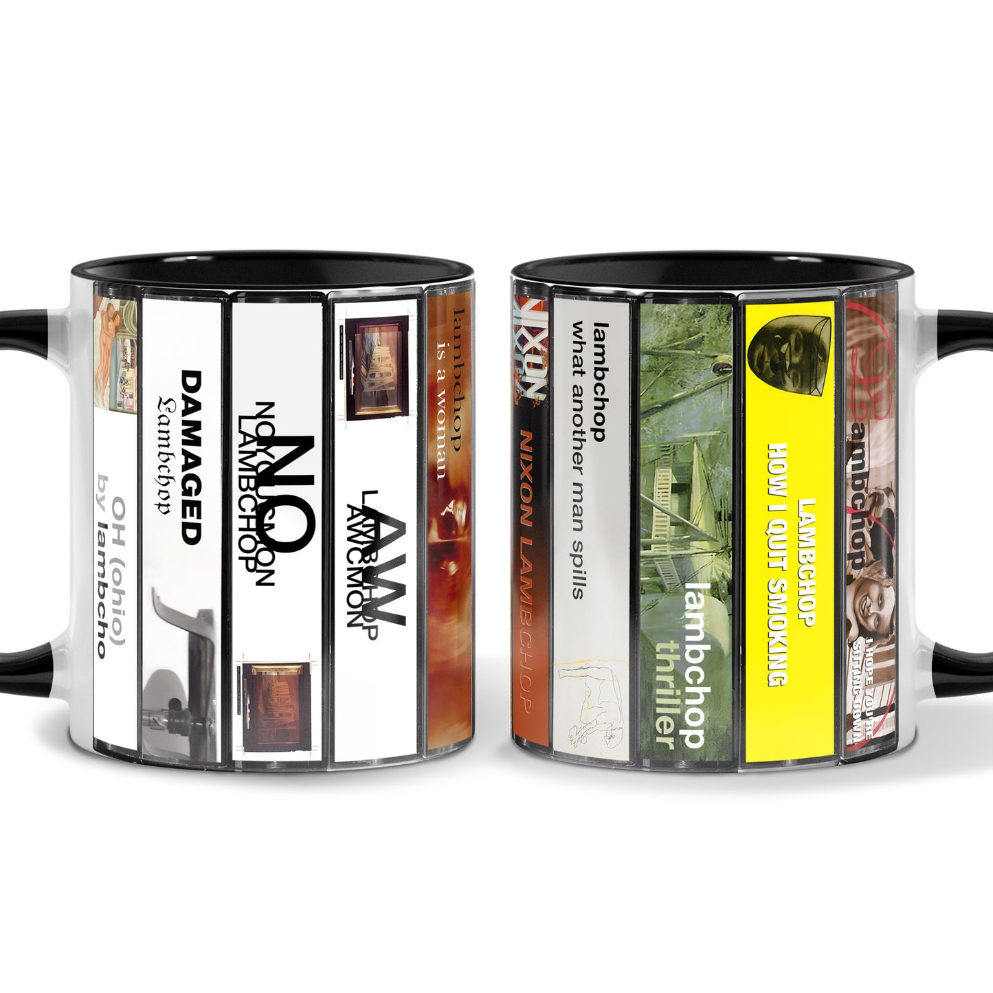 Lambchop Albums Cassette Collection Retro Accent Mug
