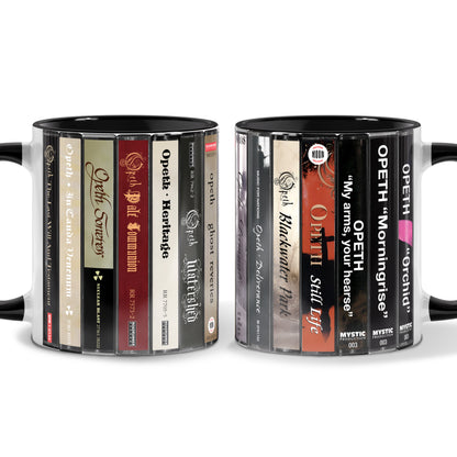Opeth Albums Cassette Collection Retro Accent Mug