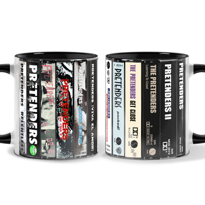 The Pretenders Albums Cassette Collection Retro Accent Mug