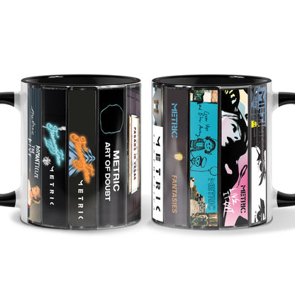 Metric Albums Cassette Collection Retro Accent Mug