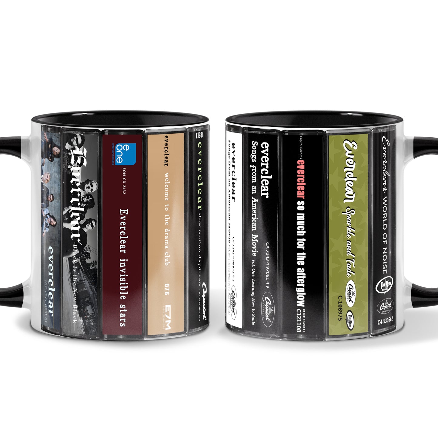 Everclear Albums Cassette Collection Retro Accent Mug