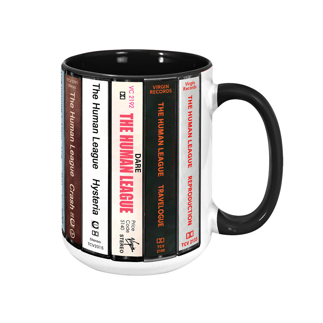 The Human League Albums Cassette Collection Retro Accent Mug