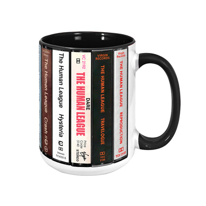 The Human League Albums Cassette Collection Retro Accent Mug
