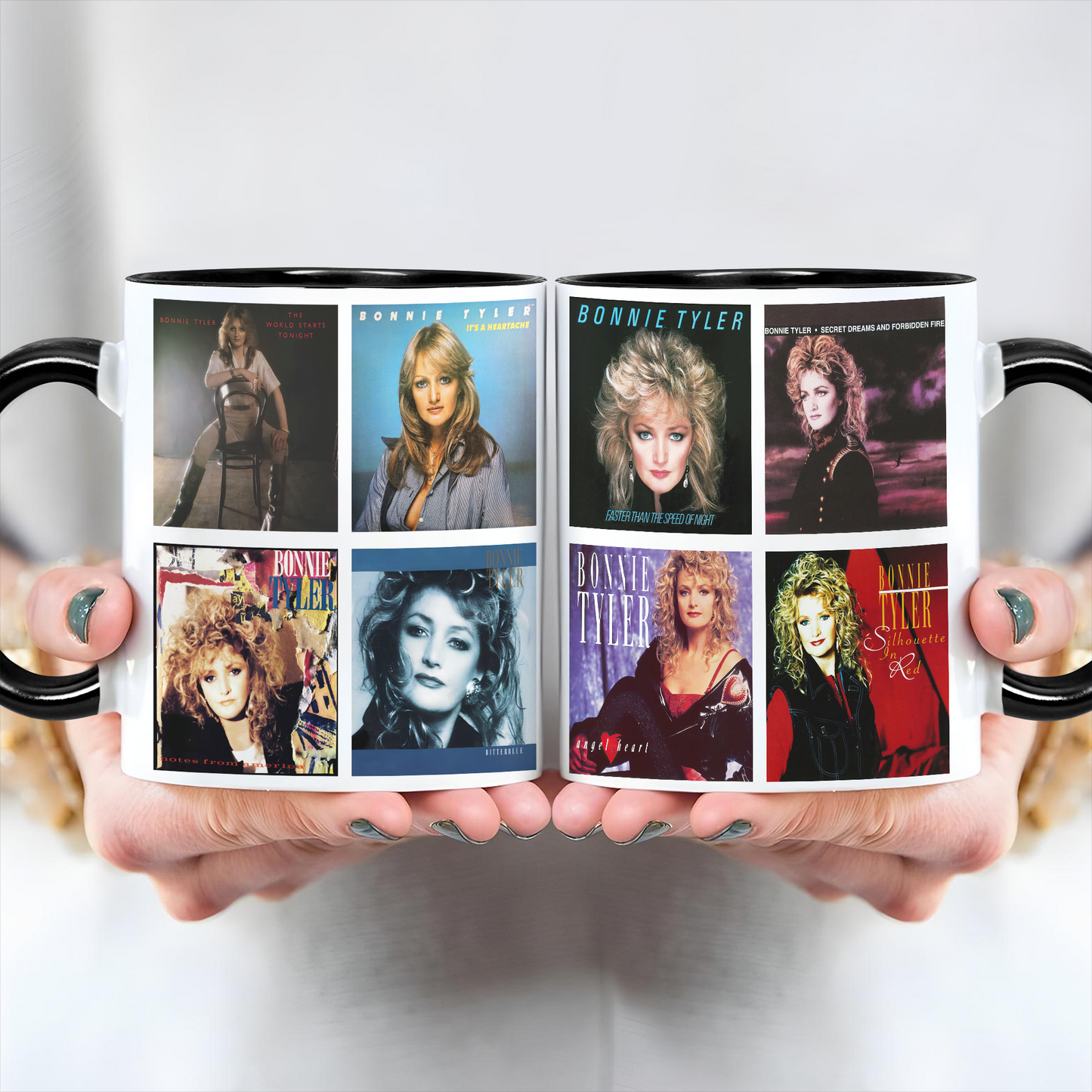 Bonnie Tyler Albums Cover Collection Retro Mug