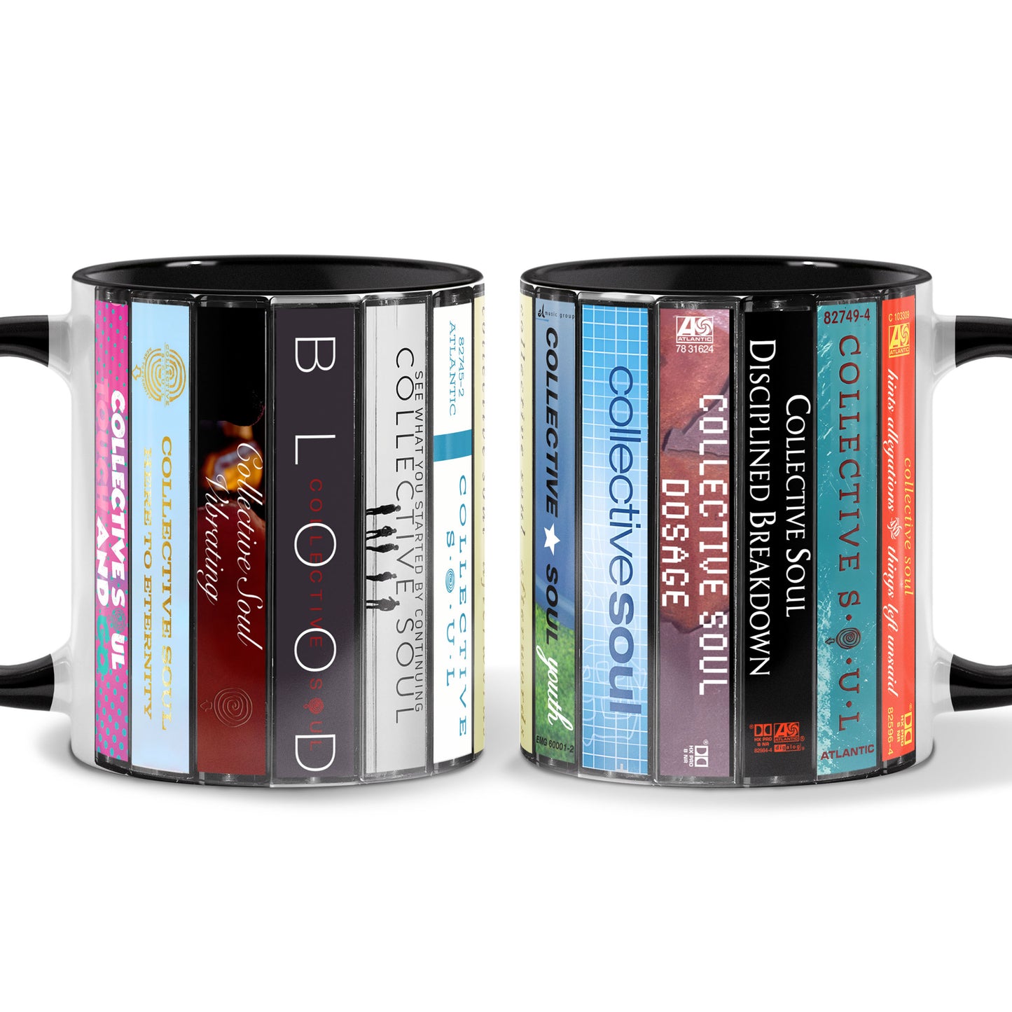Collective Soul Albums Cassette Collection Retro Accent Mug