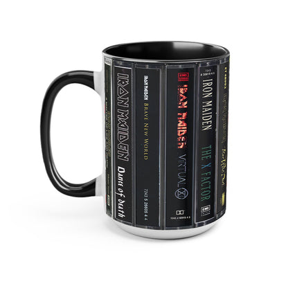 Iron Maiden Albums Cassette Collection Retro Accent Mug