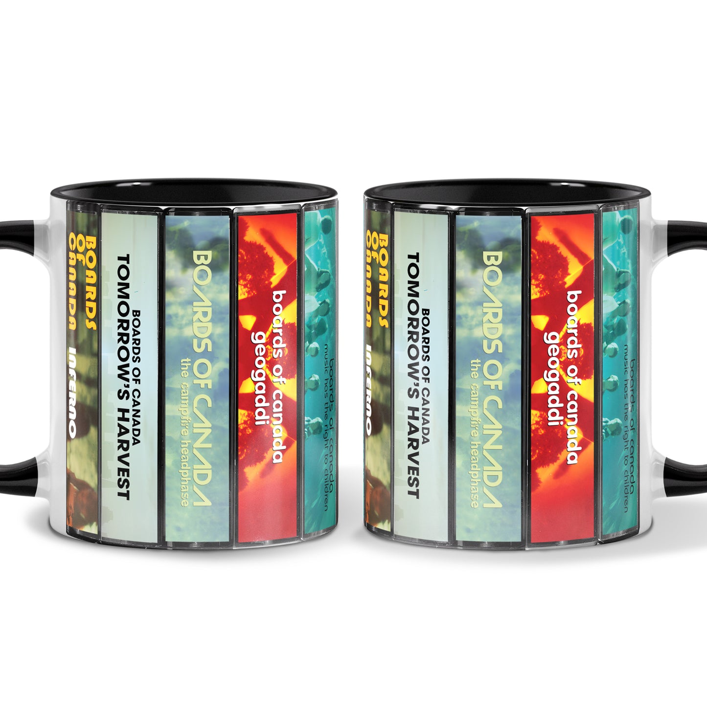 Boards of Canada Albums Cassette Collection Retro Accent Mug