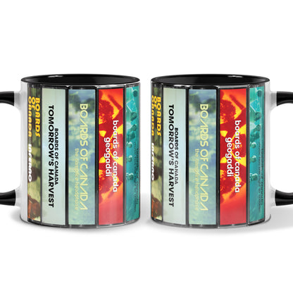 Boards of Canada Albums Cassette Collection Retro Accent Mug
