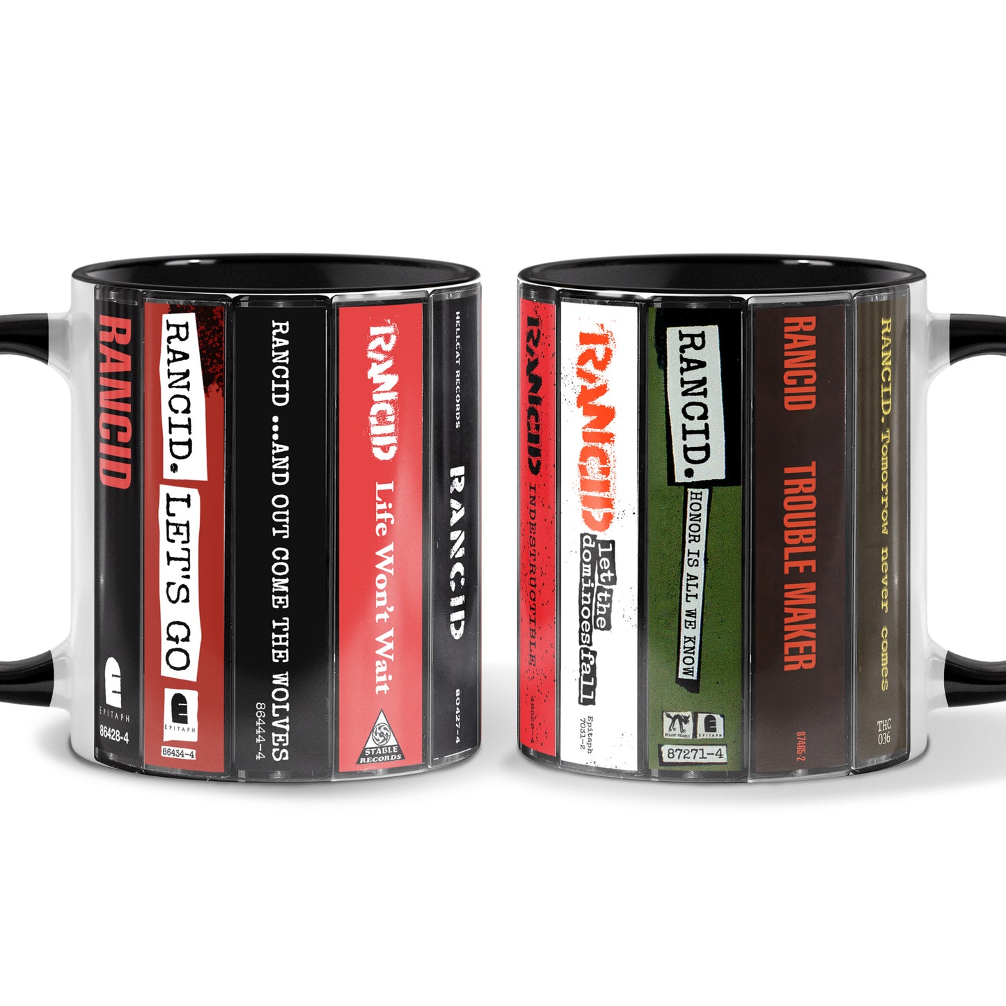 Rancid Albums Cassette Collection Retro Accent Mug