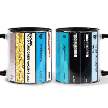 Todd Rundgren Albums Cassette Collection Retro Accent Mug