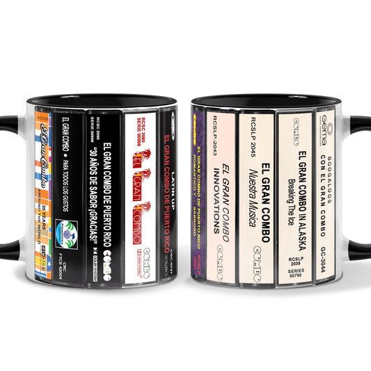 El Gran Combo de Puerto Rico Albums Cassette Collection Retro Accent Mug