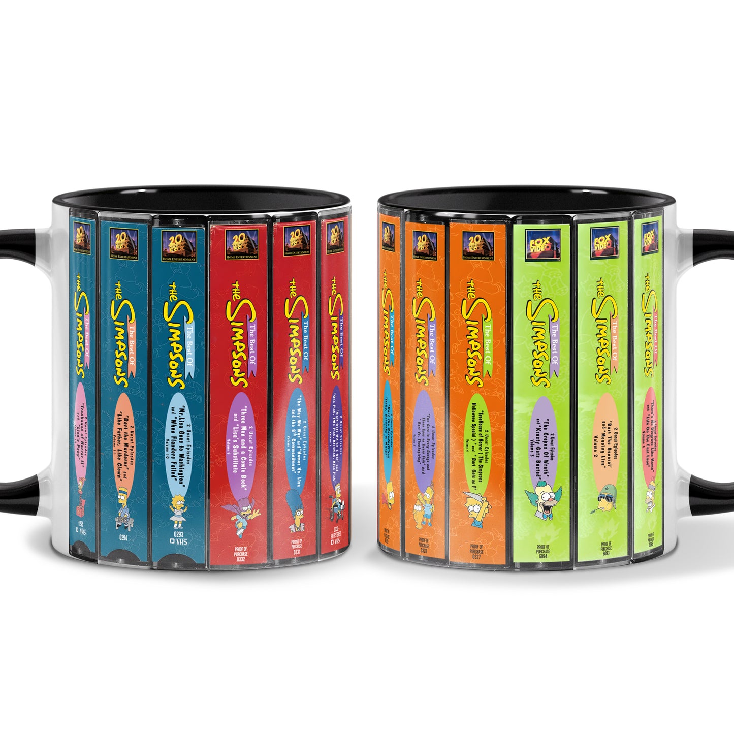 The Best of The Simpsons VHS Collection Nostalgia Mug