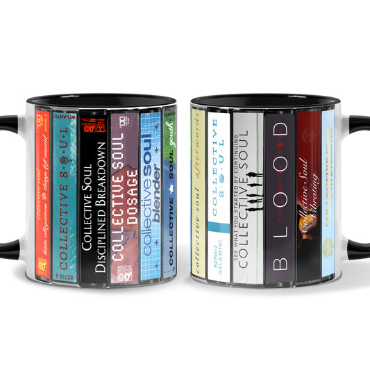 Collective Soul Albums Cassette Collection Retro Accent Mug