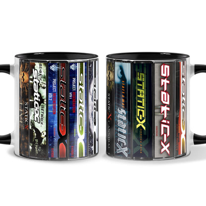 Static-X Albums Cassette Collection Retro Accent Mug