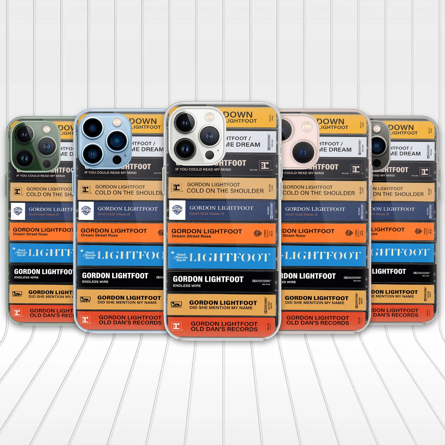 Gordon Lightfoot Albums Cassette Collection Retro Phone Case