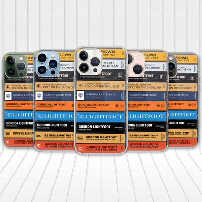 Gordon Lightfoot Albums Cassette Collection Retro Phone Case
