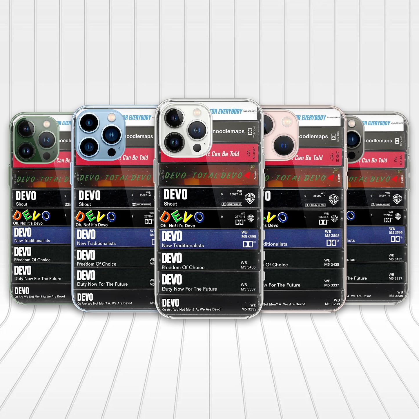 Devo Albums Cassette Collection Retro Phone Case