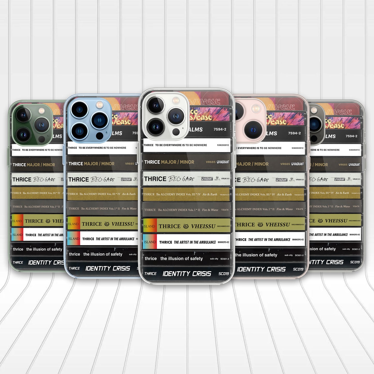 Thrice Albums Cassette Collection Retro Phone Case