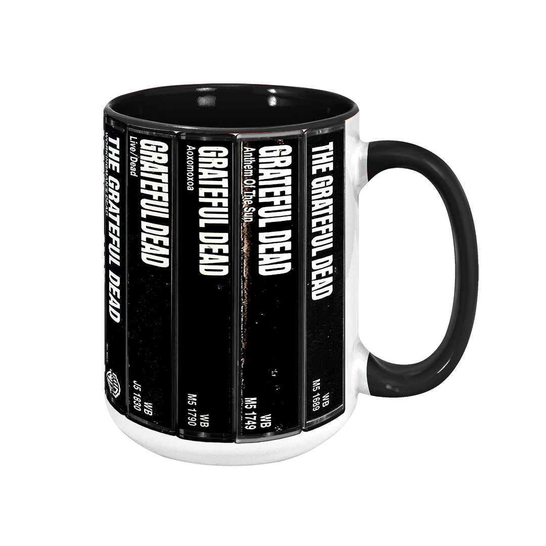 Grateful Dead Albums Cassette Retro Collection Accent Mug