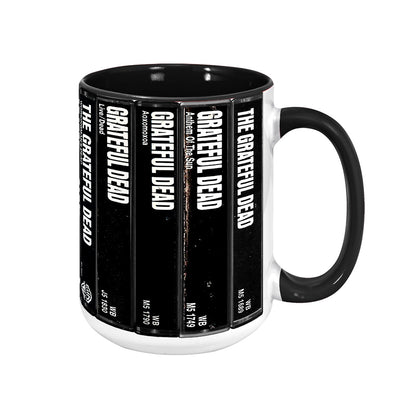 Grateful Dead Albums Cassette Retro Collection Accent Mug